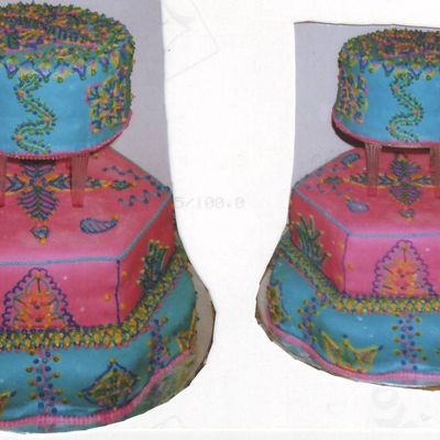 Indian Inspired Bright Colors Mehndi Patterns