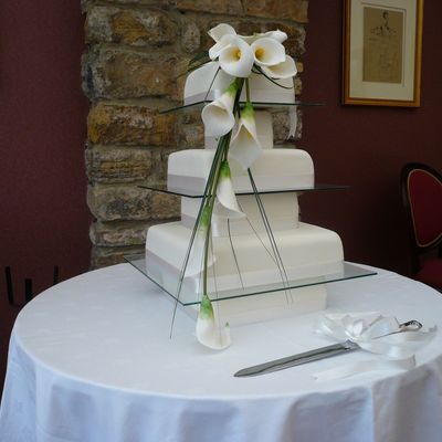 Cala Lilies On Glass Boards