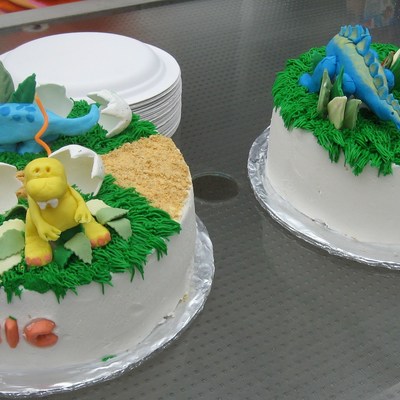 Alek's And Ari's Dino Cakes