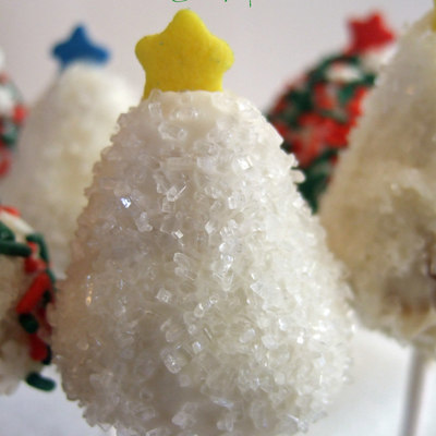 Christmas Tree Cake Pops