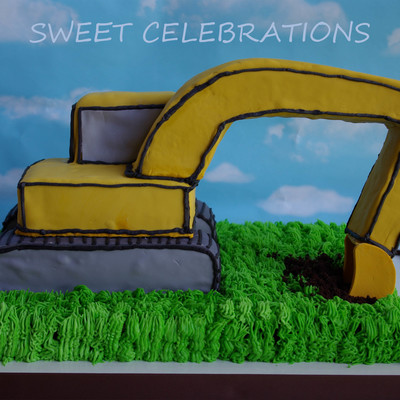 Excavator Grooms Cake