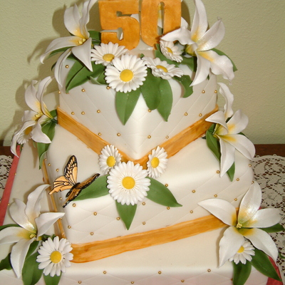 50Th Anniversary Cake