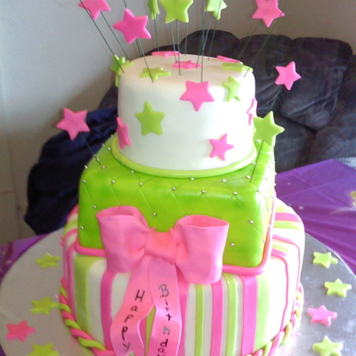 Little Girl's Birthday Cake