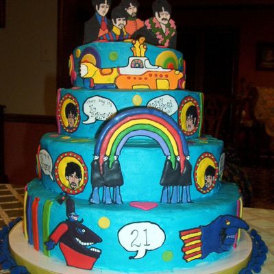 Beatles Birthday Cake