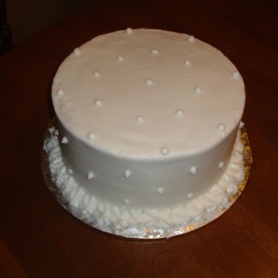 Simple Round Wedding Cake