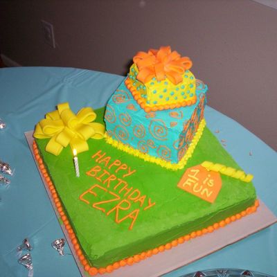 Stack Of Presents Cake