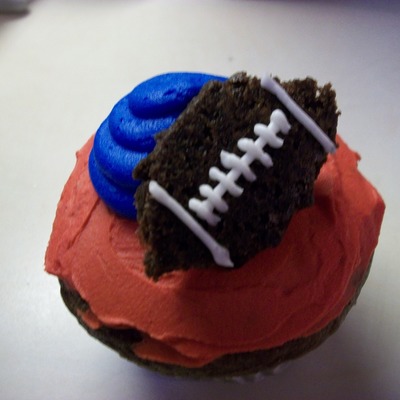 Buffalo Bills Football Cupcakes