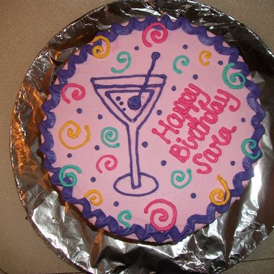 Cocktail Birthday Cake