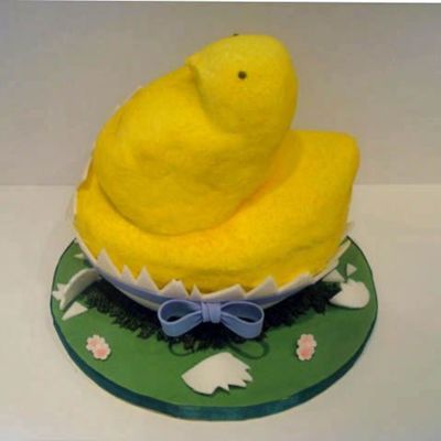 Peep Chick Cake