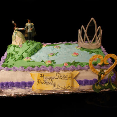 Frog Princess Birthday Cake