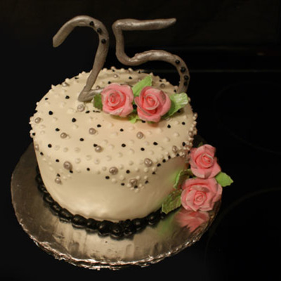 25Th Wedding Anniversary Cake