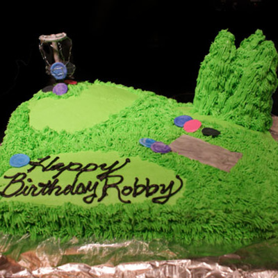Disc Golf Birthday Cake