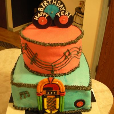 50's Theme Cake