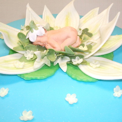 Anne Geddes Inspired Waterlily Topper