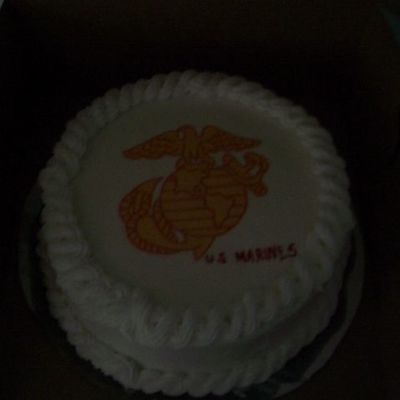 Marines Groom Cake (Edible Image)