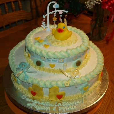 Duckie Baby Shower Cake