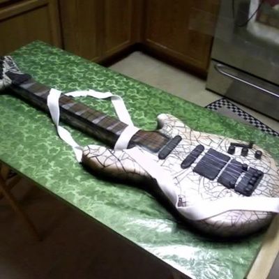 Groom's Guitar Cake