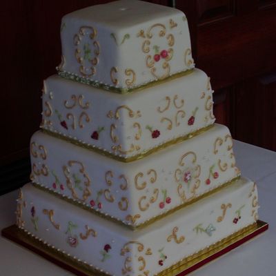 Cherry Blossoms And Scrolls