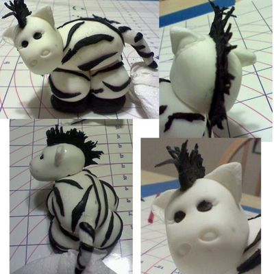 Fondant Zebra