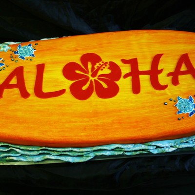Surfboard Cake