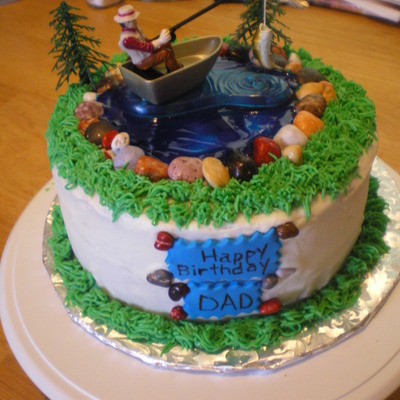Fishing Theme Birthday Cake