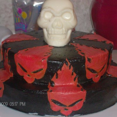 Skull And Flames