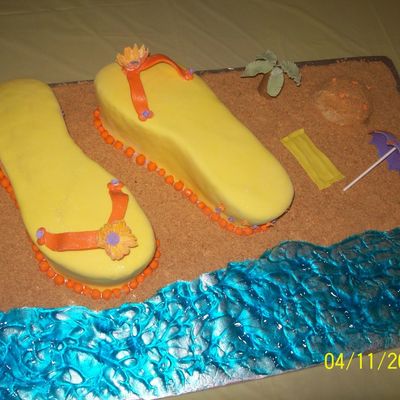 Flip-Flops At Beach