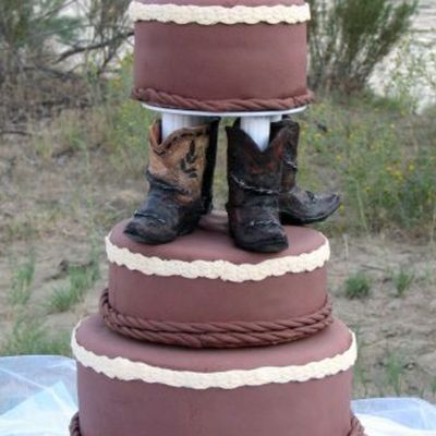 Cowboy Wedding Cake