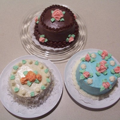 First Time Mini Cakes - Choc, Confetti, And Carrot!