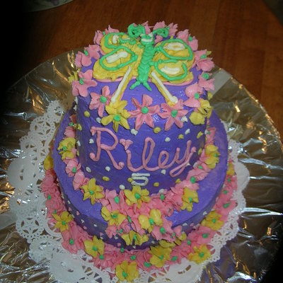 Butterfly Flower Cake