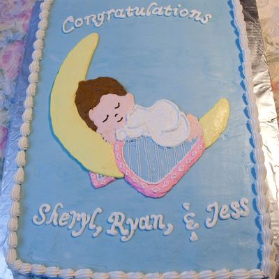 Precious Moments Baby On Moon