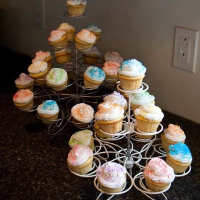 Rainbow Sprinkle Mini-Cupcakes