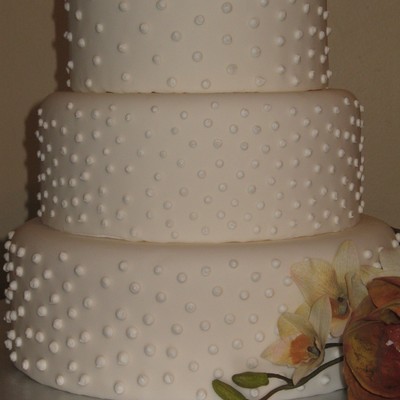 Dotted Wedding Cake