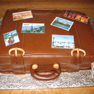 Suitcase Cake