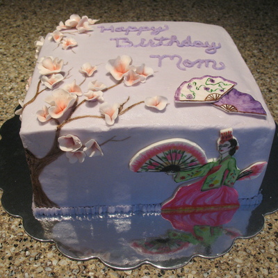Korean Fan Dancer Cake