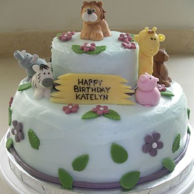 Animal Birthday Cake