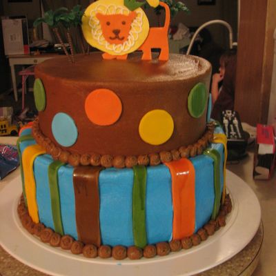 Safari Baby Shower Cake