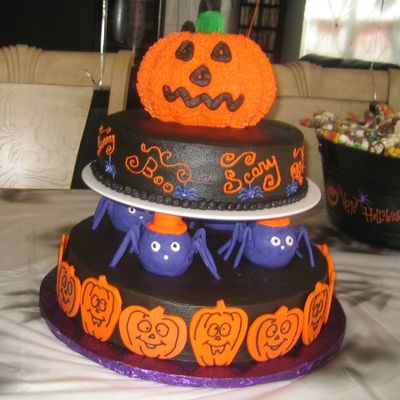 Halloween With Pumpkin On Top