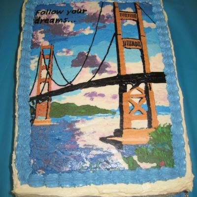 Golden Gate Bridge Cake