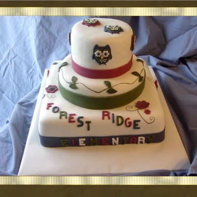 Owl Cake For Our Local Elementary School