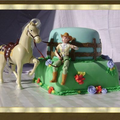 Cowgirl Birthday Cake