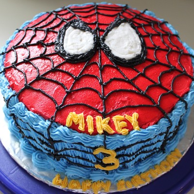 Spiderman Birthday Cake