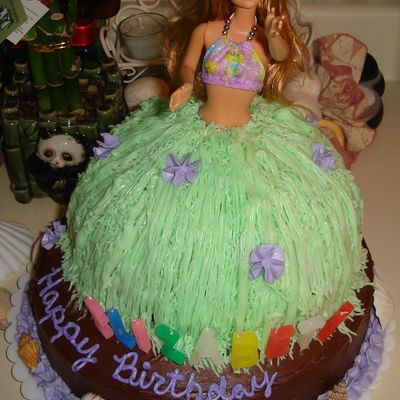 Barbie Hula Cake