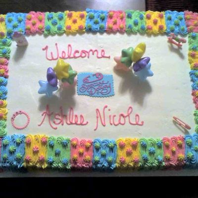 Quilted Baby Shower Cake