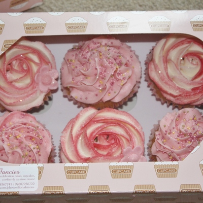 Rose Swirl Cupcakes