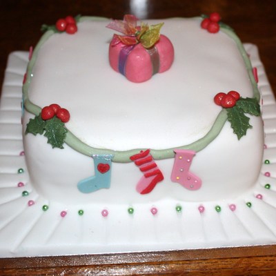 Christmas Stocking Fruit Cake