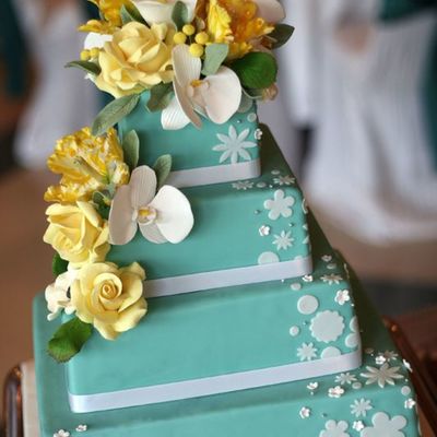 Turquoise And Yellow