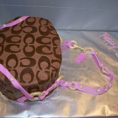 Coach Purse Cake