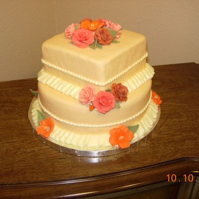 Wilton Course 3 Final - Wedding Cake