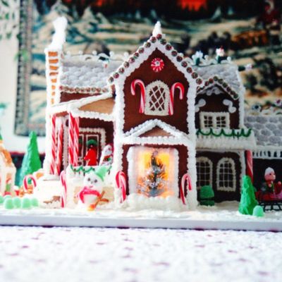 One Of A Couple Of Hundred Gingerbread Houses Over The Years